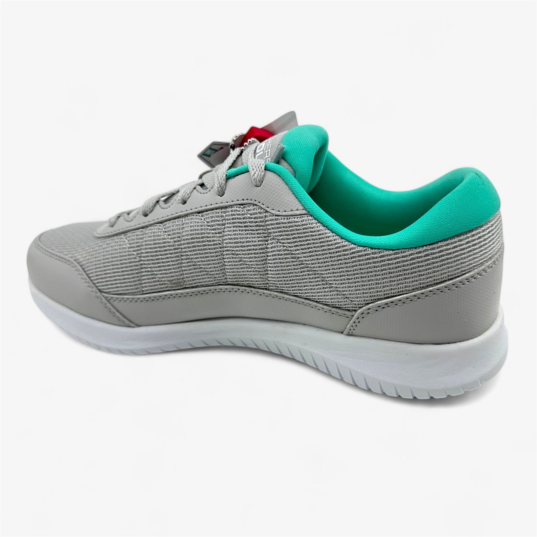 Skechers Go Golf Max Fairway 4 Gray Turquoise Womens Athletic Sneaker