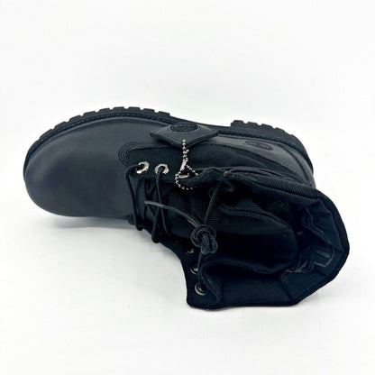 Timberland 6 In Roll Top Waterproof Convesso Black Kids Junior Boots 22960