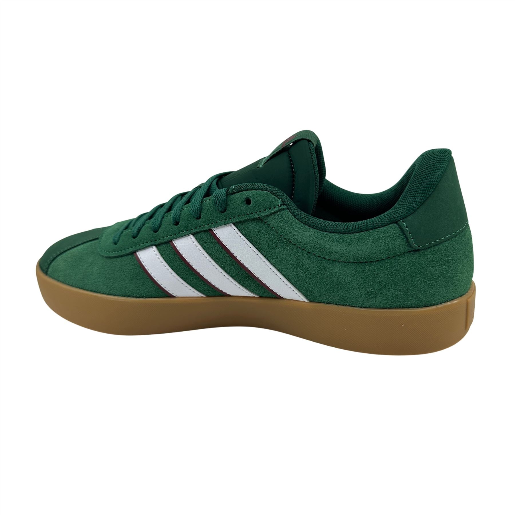 Adidas VL Court 3.0 Dark Green White Mens Athletic Sneaker