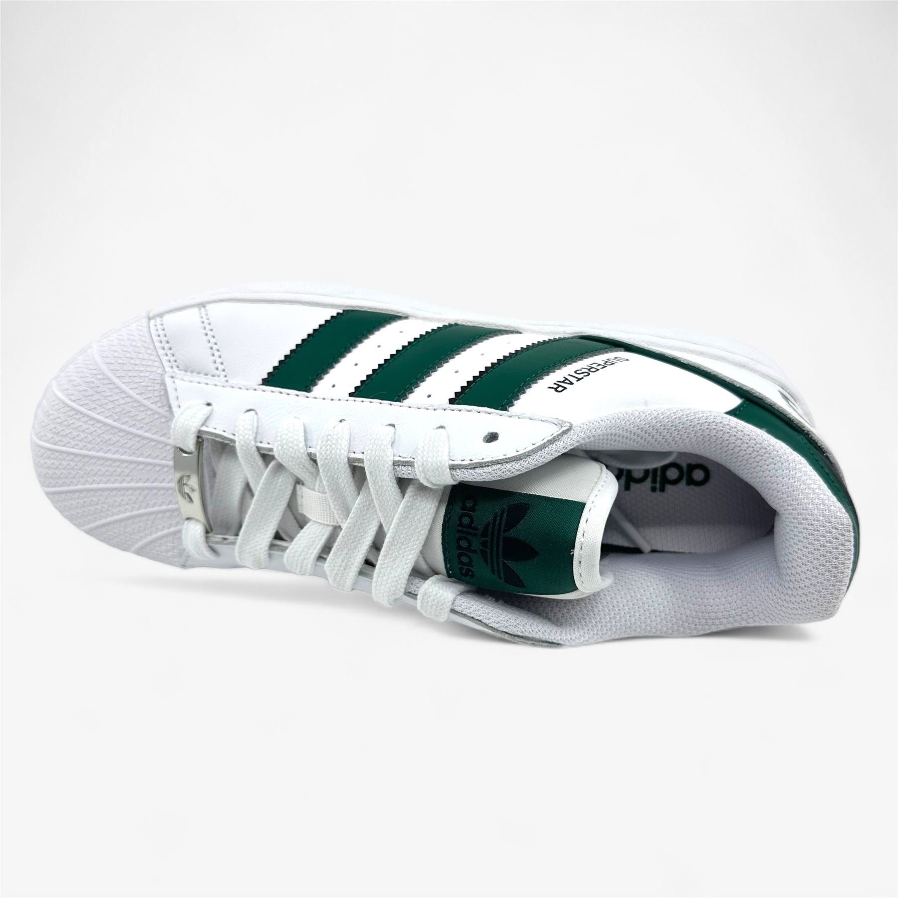Adidas Superstar XLG White Collegiate Green Mens Athletic Sneaker
