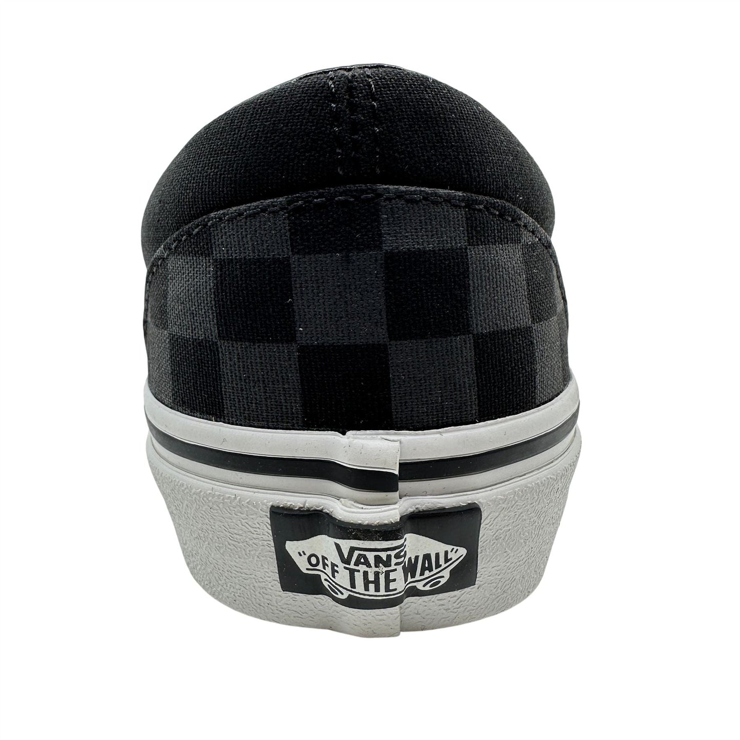VANS Classic Slip On Checkerboard Black Womens Athletic Sneaker