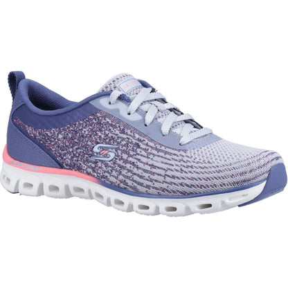 Women's Wide Fit Skechers 104325 Glide-Step Head Start Trainers