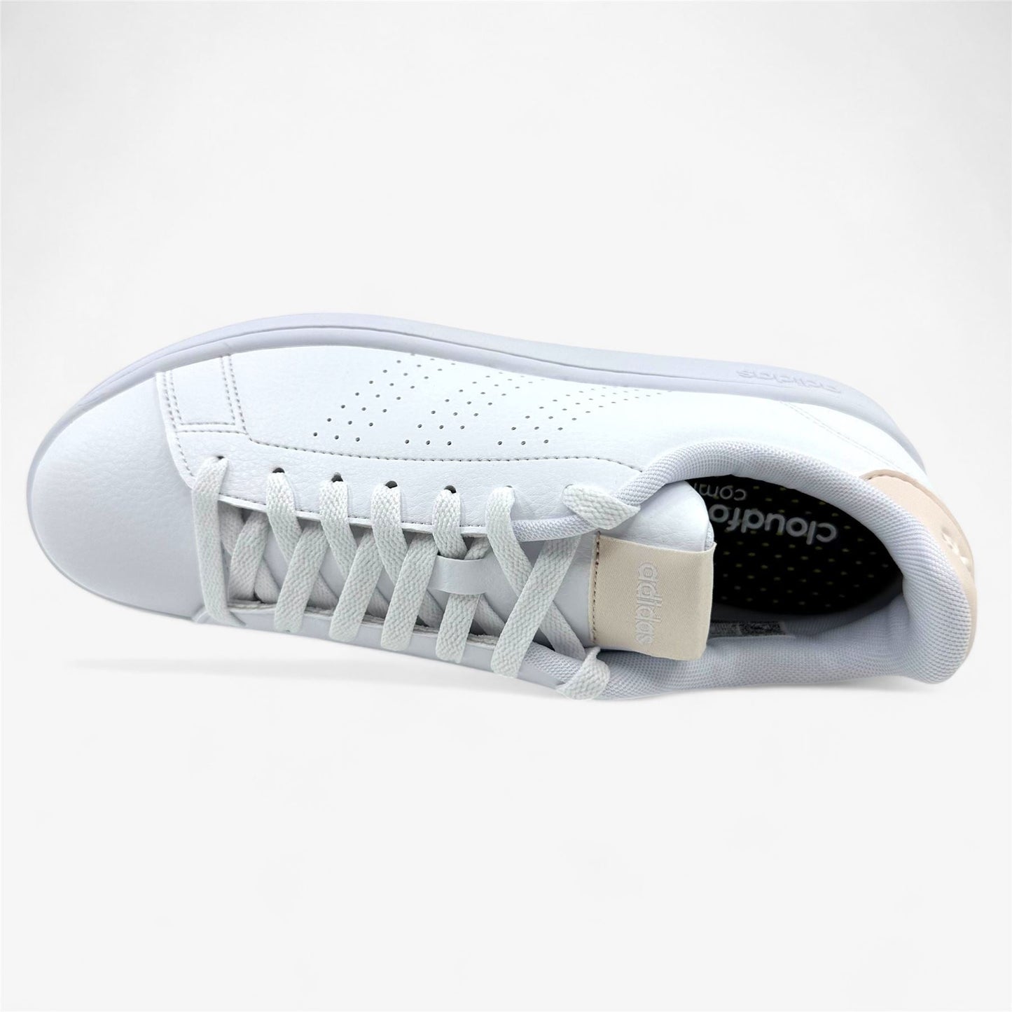 Adidas Advantage White Wonder Quartz Womens Size 9 Athletic Sneaker