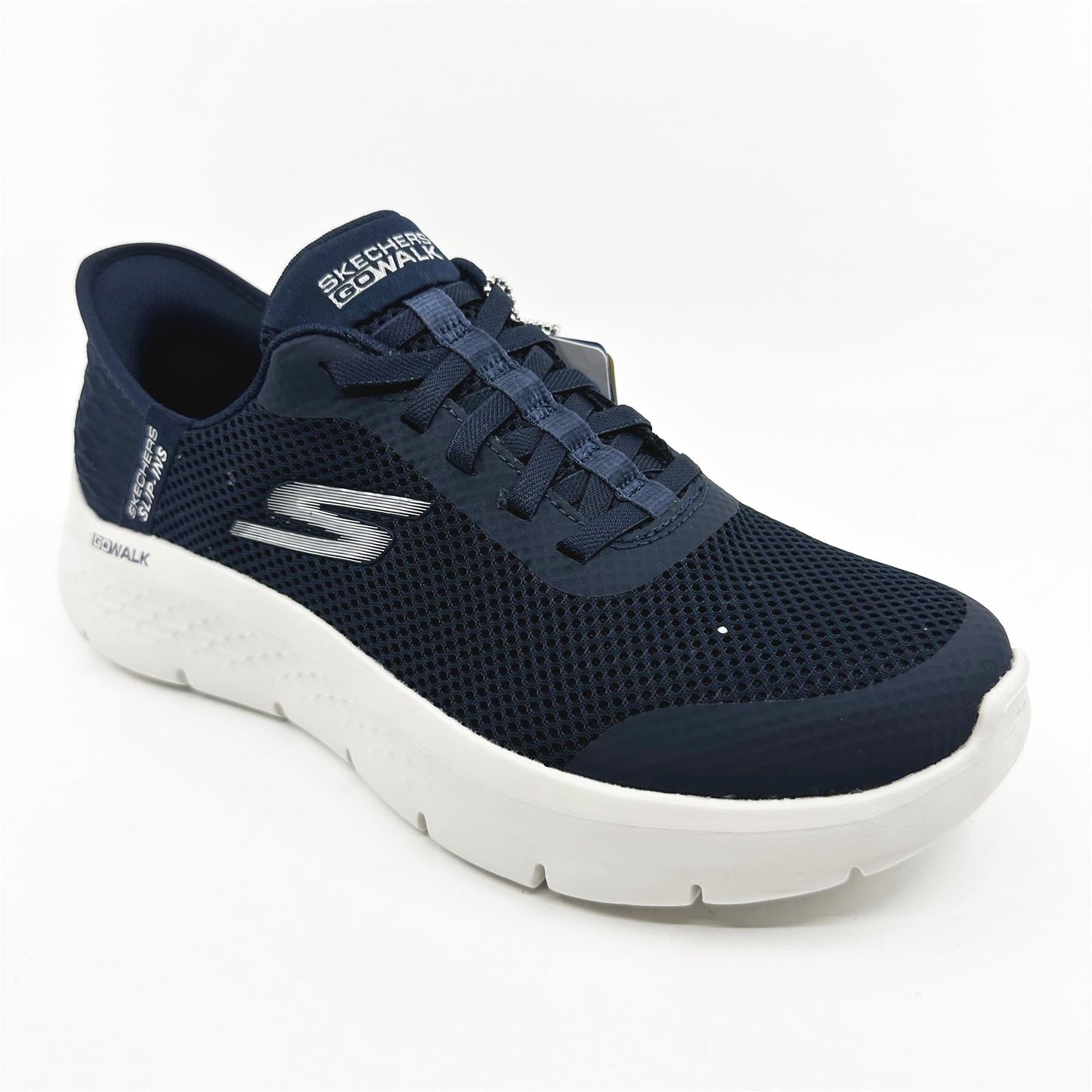 SKECHERS Go Walk Flex Grand Entry Navy White Womens  Slip On Sneakers