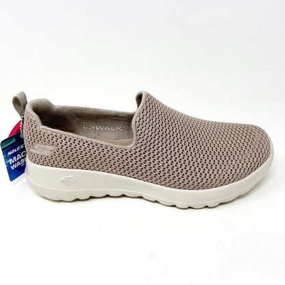 Skechers Go Walk Joy Taupe Womens Casual Slip On Comfort Shoes