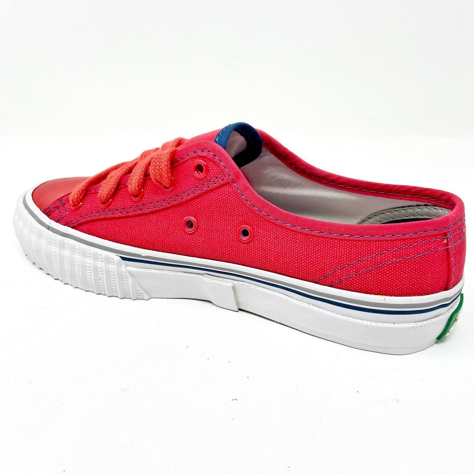 PF Flyers Center Lo Reiss Red White Kids Retro Casual Sneakers PK11OL3O