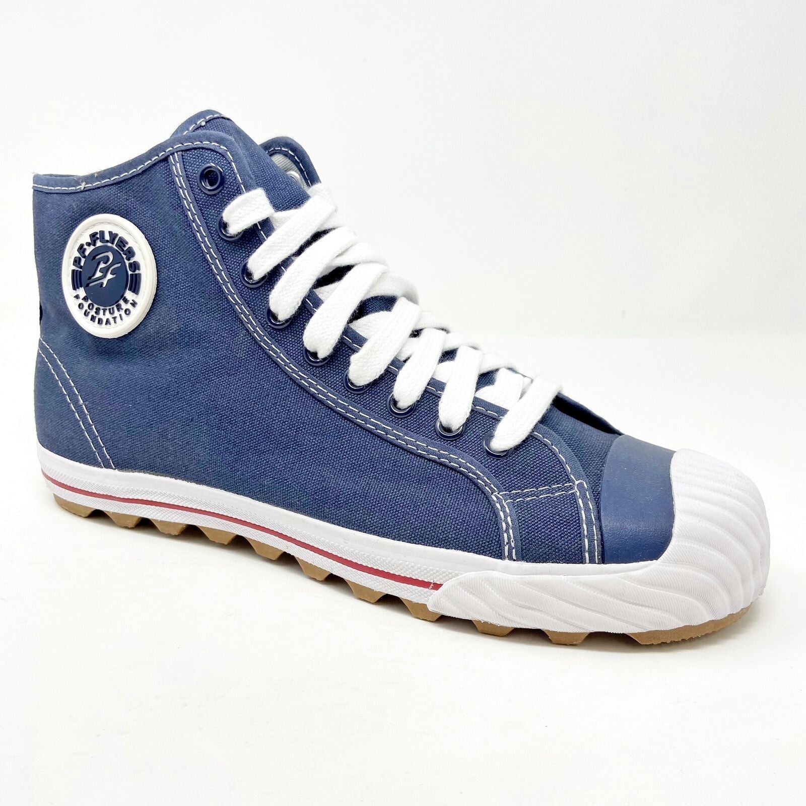 PF Flyers Grounder Hi Reiss NC Navy Womens Retro Casual Shoes PM11GH4C