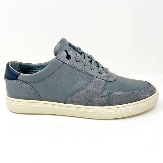 Clae Gregory SP Charcoal Tumbled Leather Mens Premium Casual Sneakers