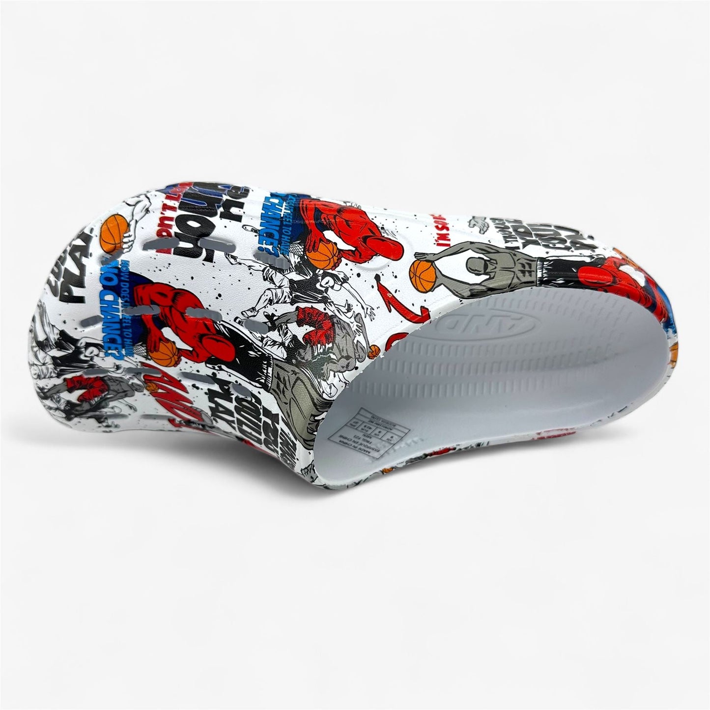 AND1 Bodega Clog White Multicolor Mens Sandal Slide