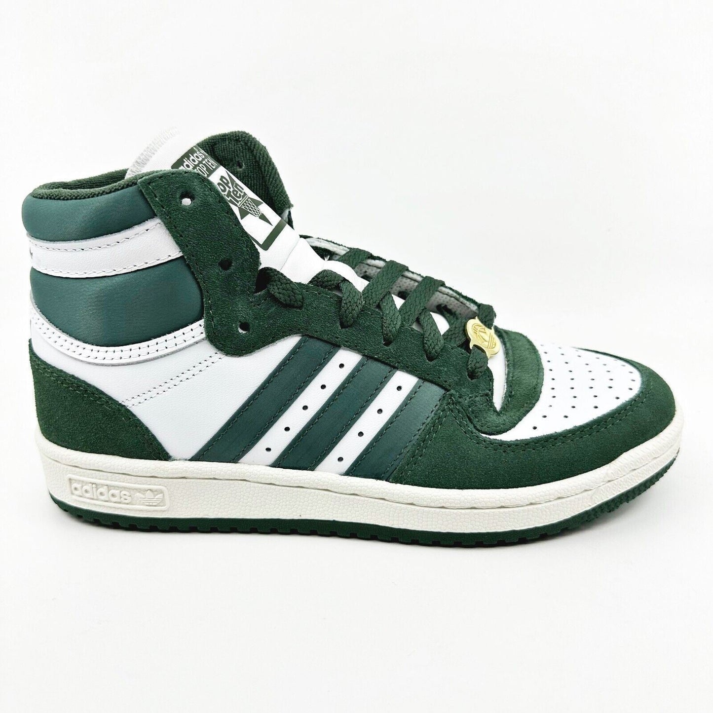 Adidas Originals Top Ten RB Green White Womens Leather Sneakers HP9549