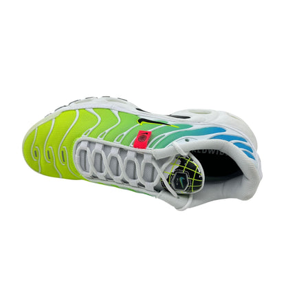 Nike Air Max Plus Worldwide White Black Blue Volt Mens Athletic Sneaker