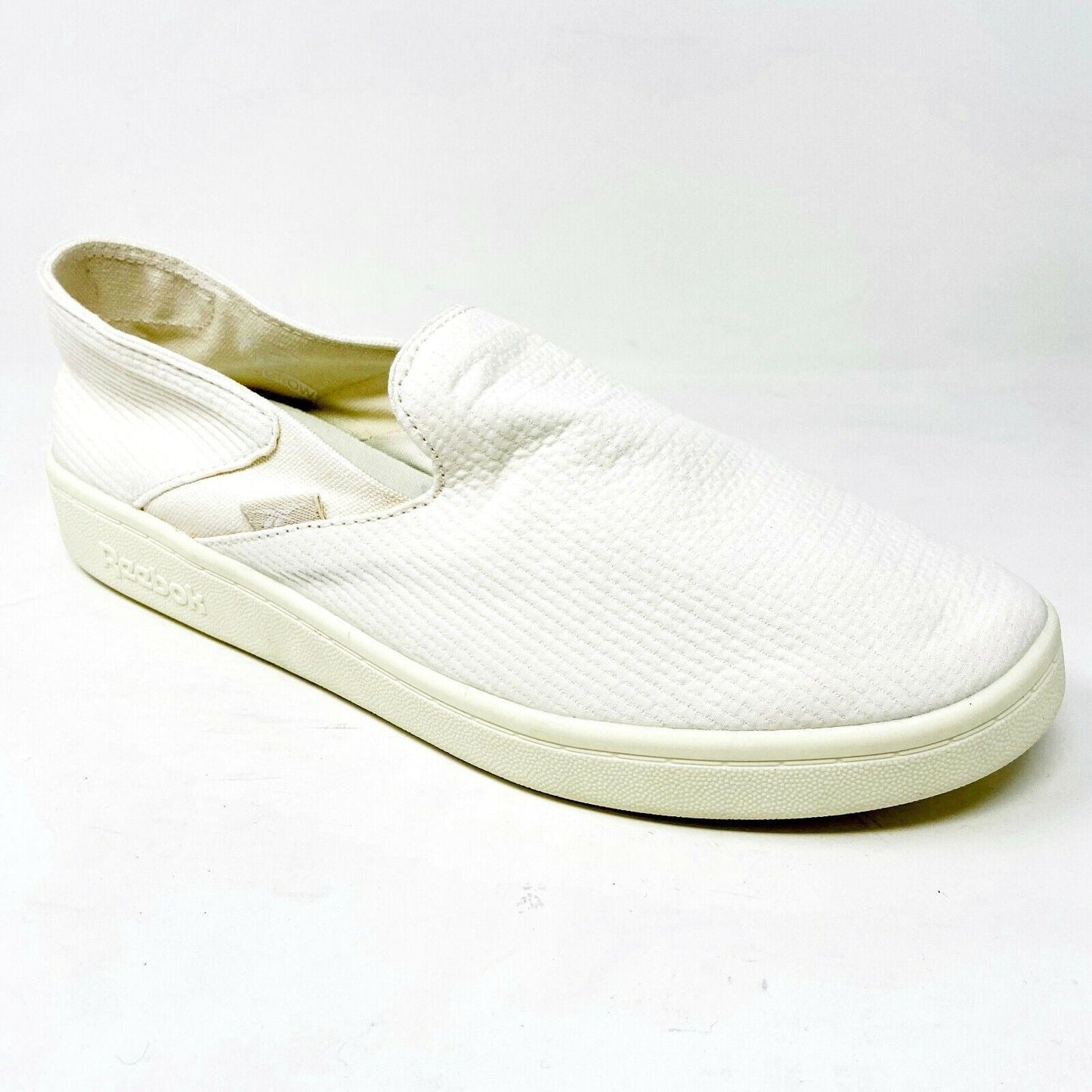 Reebok Cotton & Corn Slip On Chalk White Womens Casual Laceless Shoes FX0392