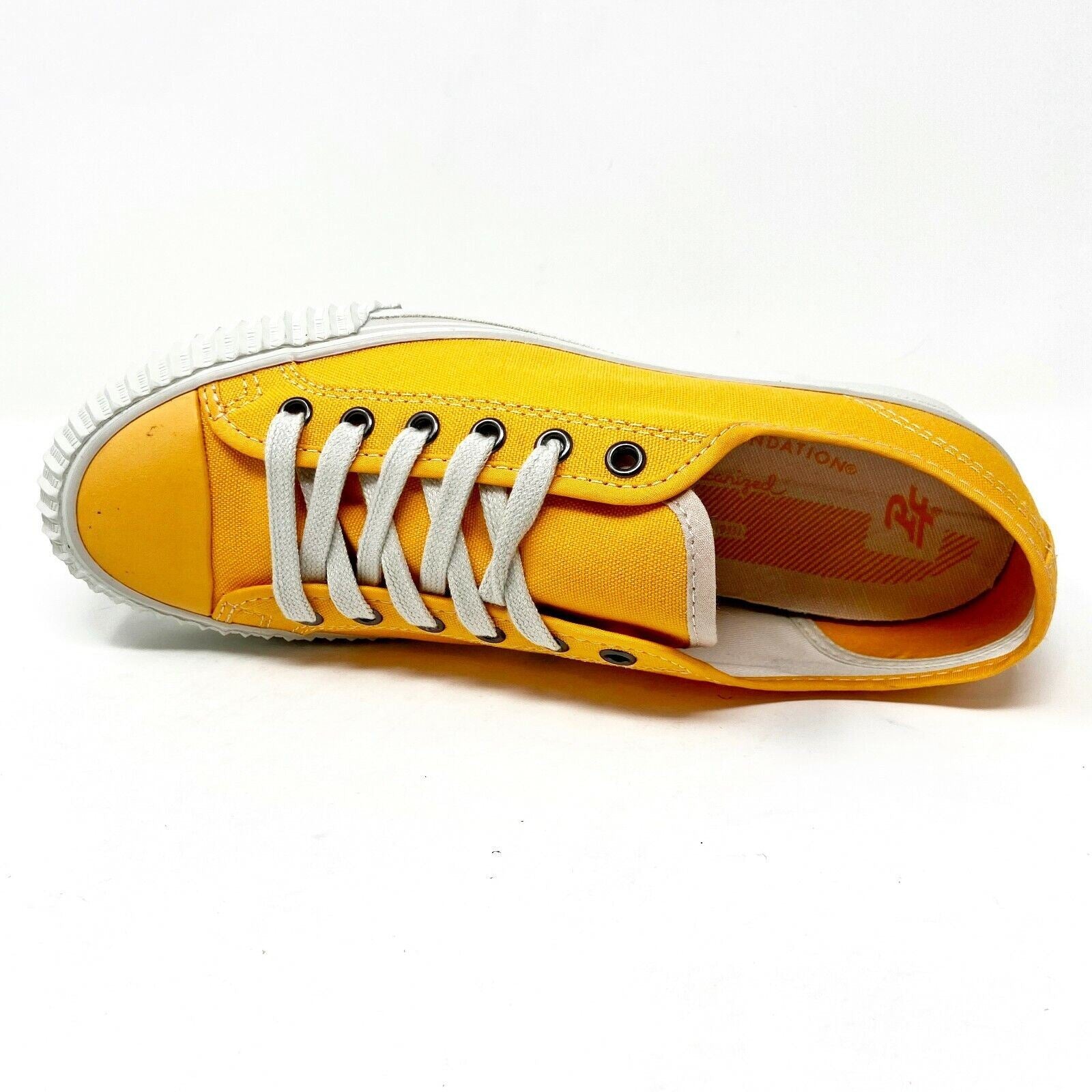 PF Flyers Center Lo Riess Orange White Womens Retro Sneakers PM11CL2D