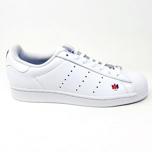 Adidas Originals Superstar Pure Cloud White Mens Inclusivity Sneakers FZ2153