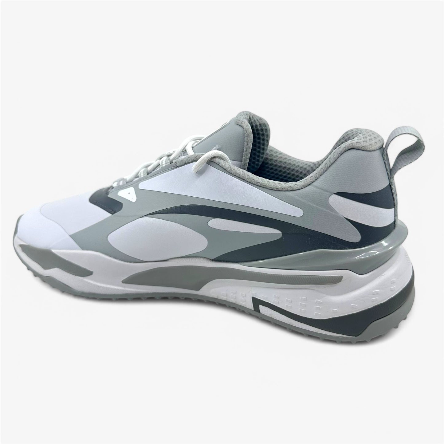 PUMA GS Fast White High Rise Shade Mens Waterproof Golf Shoes