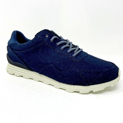 Clae Hoffman Deep Navy Wool Mens Size 10 Premium  Sneakers