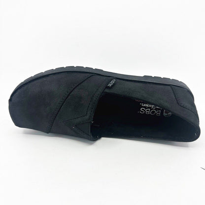 Skechers Bobs Chill Lugs Urban Spell Black Womens Memory Foam Comfort Shoes