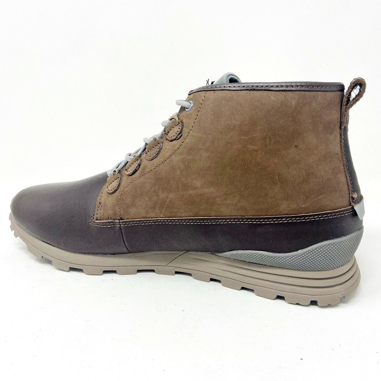 Clae Starks Umber Nubuck Leather Mens Premium Mid Casual Sneakers