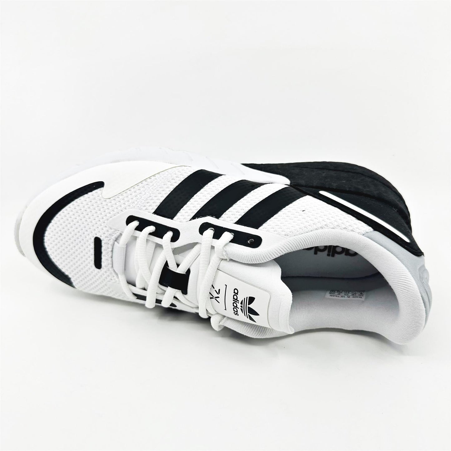 adidas ZX 1K Boost Cloud White Black Men Athletic Sneaker FX6510
