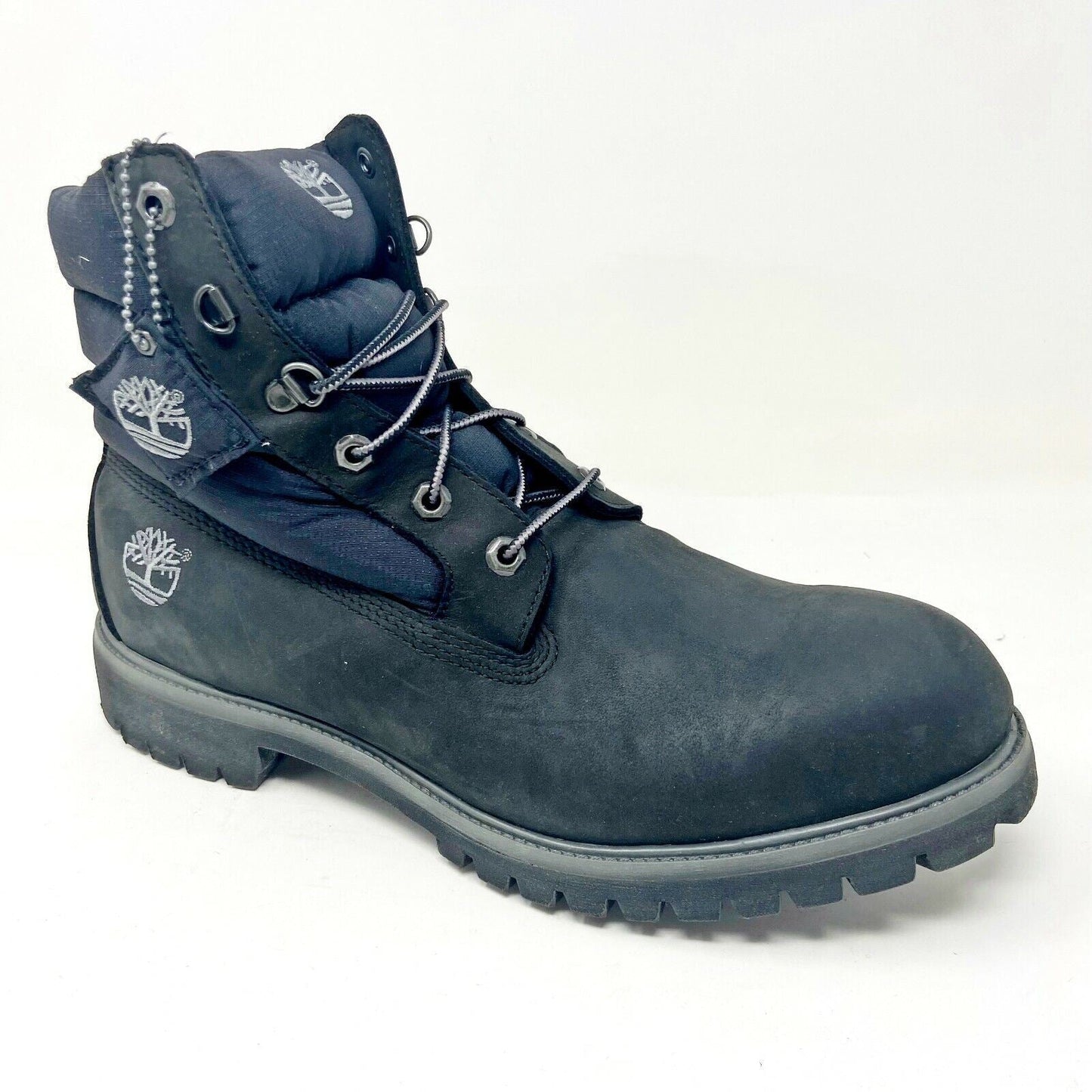 Timberland 6 In Premium Panel Black Waterproof Mens Nubuck Boots 4053
