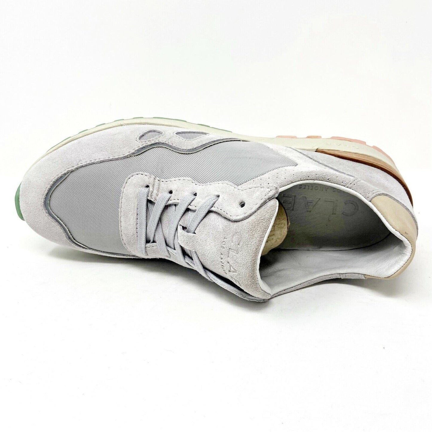 Clae Hayden Microgray Suede Mens Premium Casual Sneakers