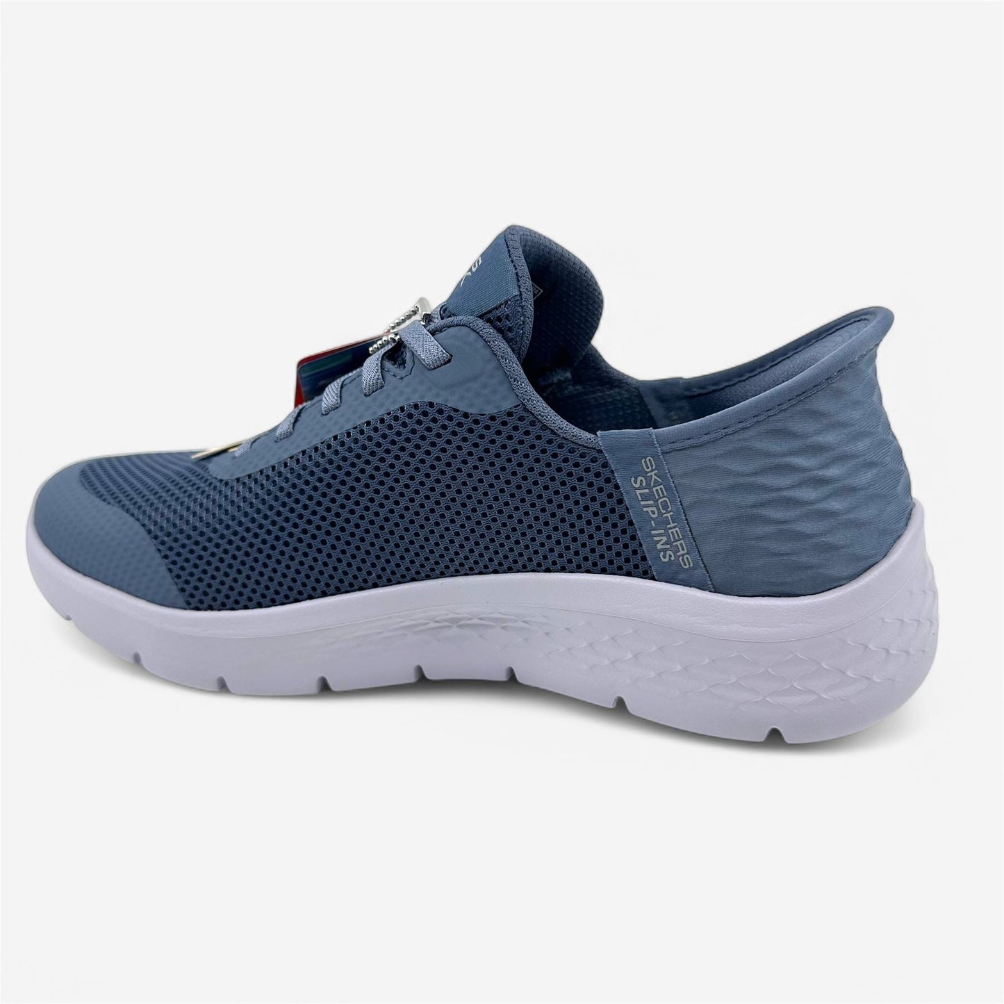 Skechers Go Walk Flex Grand Entry Blue Womens Wide Athletic Sneaker