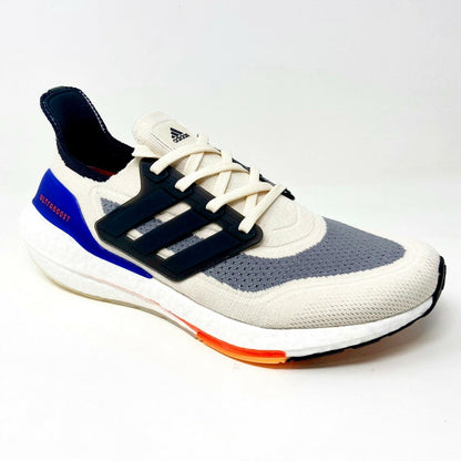 Adidas UltraBoost 21 Wonder White Carbon Mens Size 9.5 Running Shoes S23869