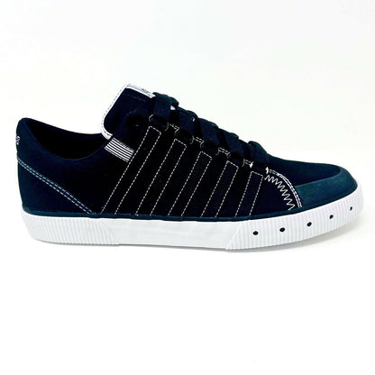 K-Swiss Gowmet Low VNZ Canvas Black White Mens Casual Sneakers 01731002