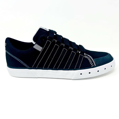 K-Swiss Gowmet Low VNZ Canvas Black White Mens Casual Sneakers 01731002