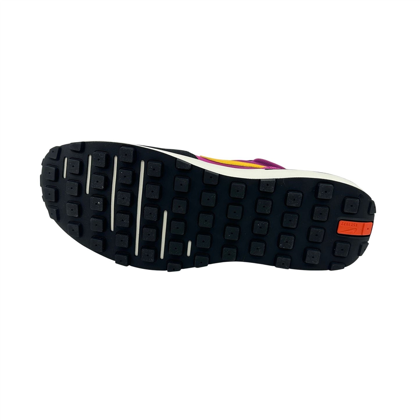 Nike Waffle One Active Fuchsia Gold Black Mens Size 11 Athletic Sneaker