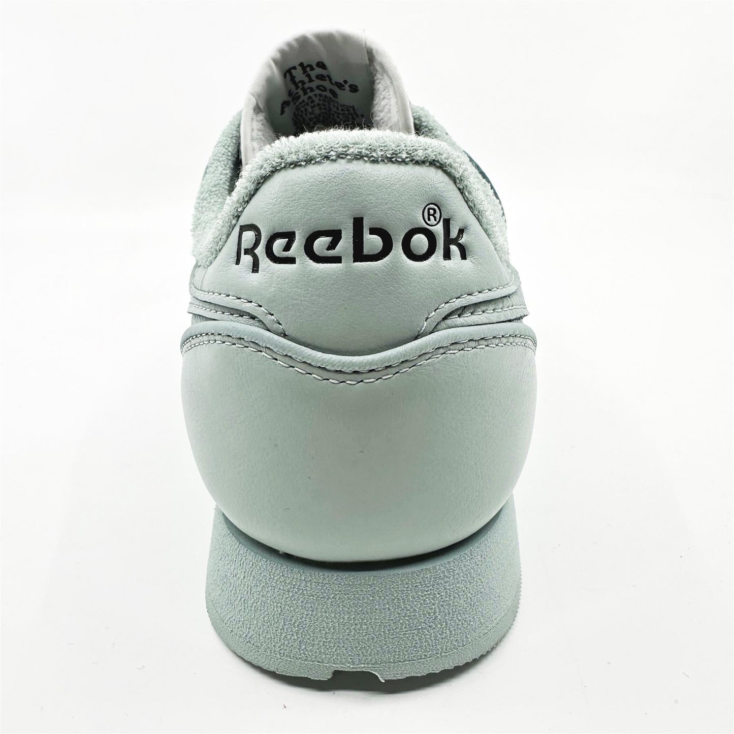 Reebok Classic Leather x Eames Office Sea Gray Black Mens Athletic Sneaker