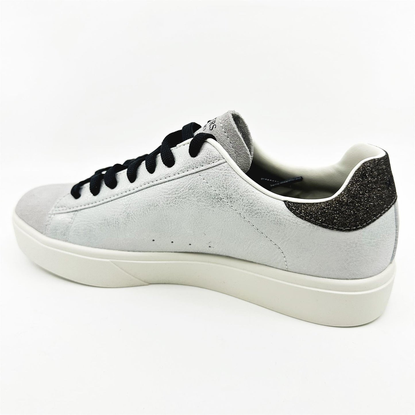 Skechers Eden LX Glimpse Of Glitter Light Gray Black Womens  Athletic Sneakers