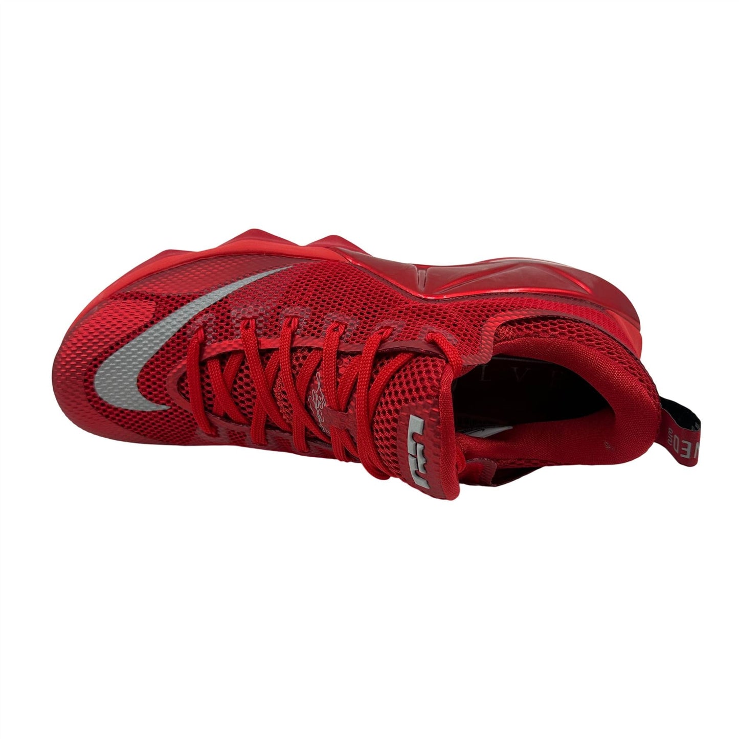 Nike Lebron XII Low Unversity Red Silver Mens Size 11 Athletic Sneaker