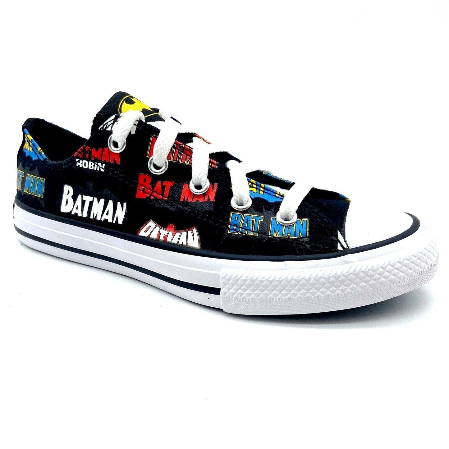 Converse CTAS Ox Black White DC Comics Batman Kids Youth Casual Sneakers 367321F