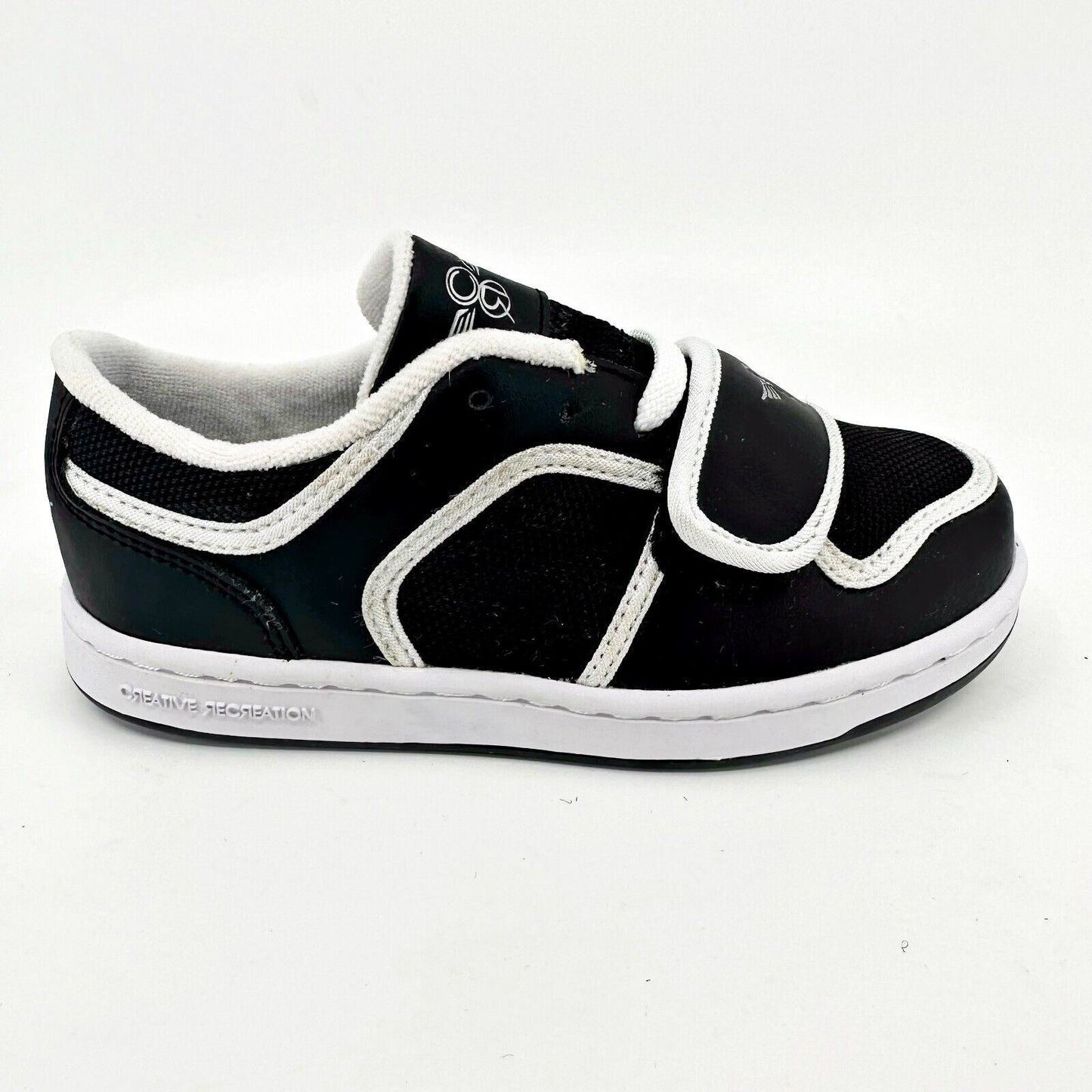 Creative Recreation Cesario Lo Black White Piping Youth Kids Size 12