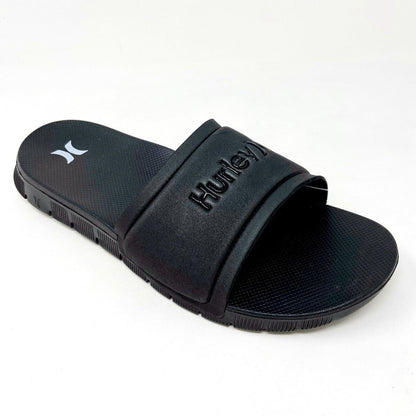 Hurley Fusion Slide Black Womens Size 11 Sandals Slide AJ0058 010