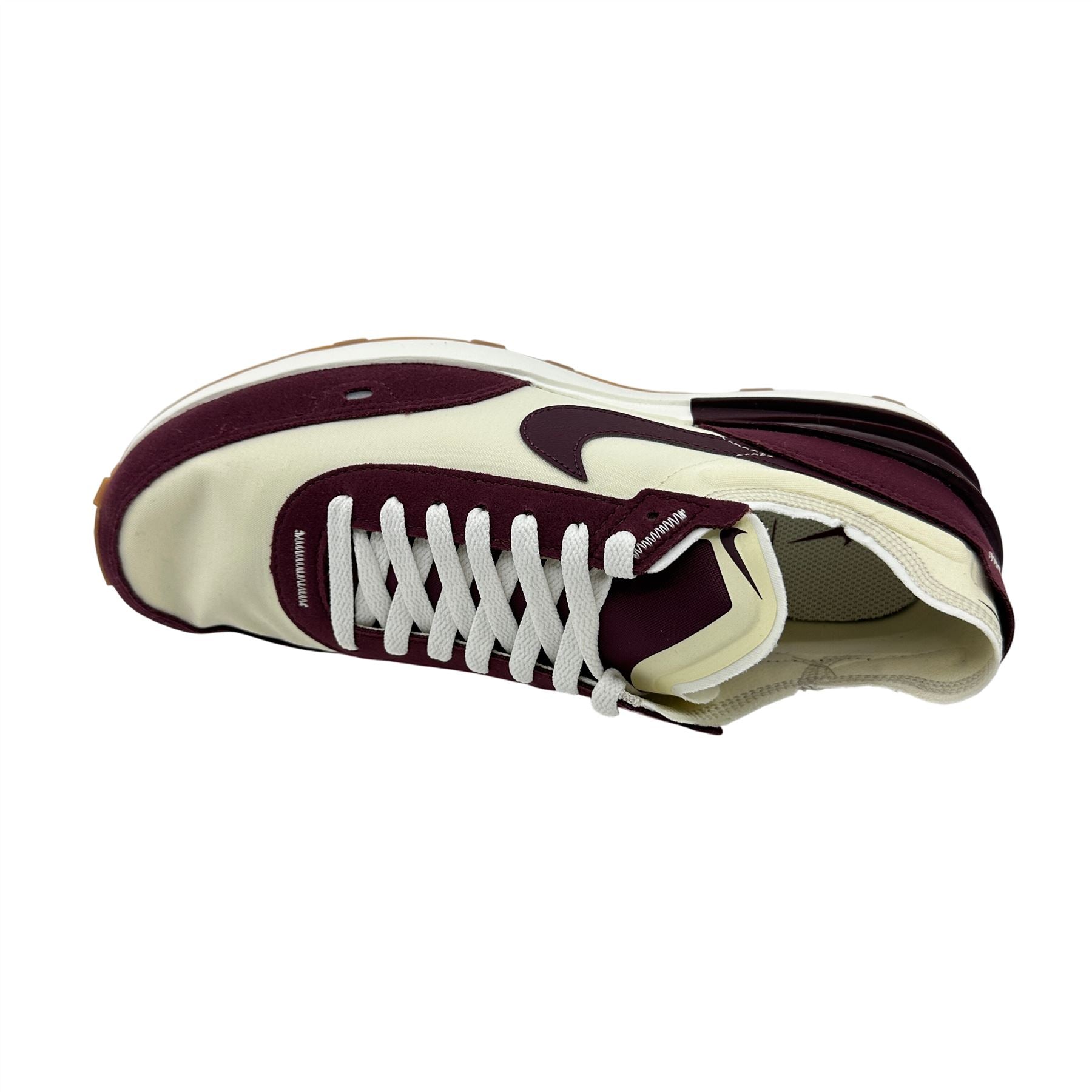 Nike Waffle One SE Coconut Milk Night Maroon Mens Athletic Sneaker