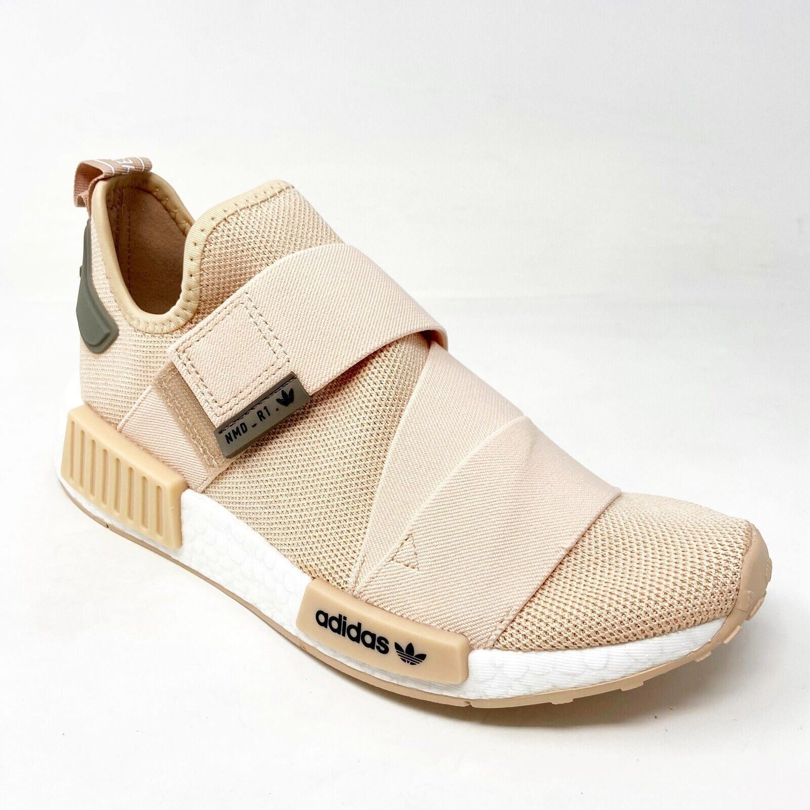 Adidas Originals NMD R1 Strap Halo Blush White Womens Running Shoes GW9469