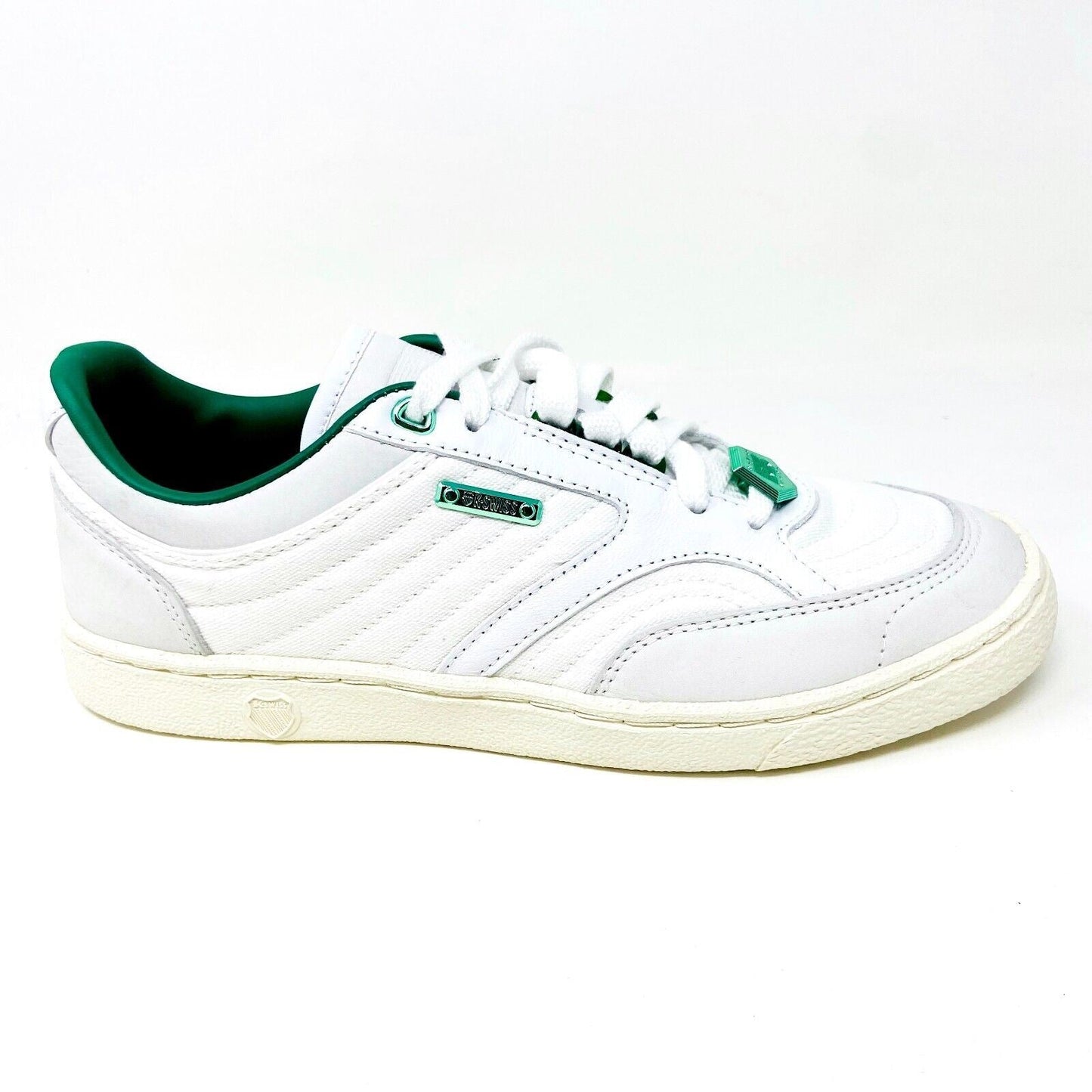 K-Swiss Ambassador 55th Anniv White Green Womens Size 9 Sneakers 97128 131