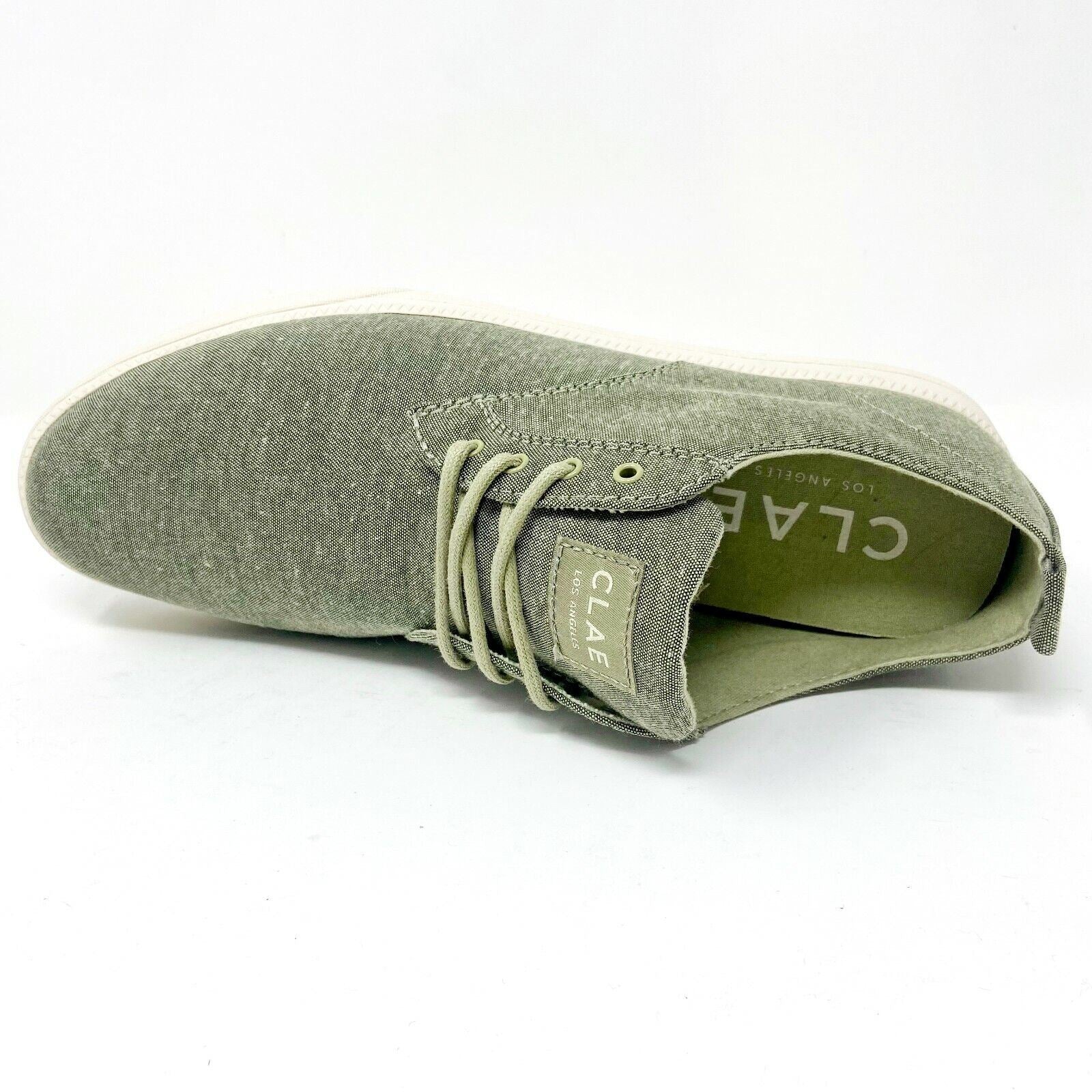 Clae Ellington Textile Aloe Green Mens Casual Sneakers