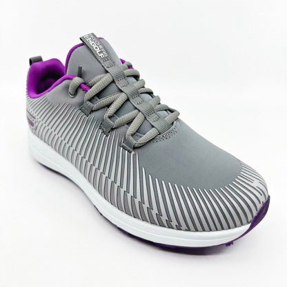 Skechers Go Golf Max Swing Gray Purple Womens Size 6.5 Spikeless Shoes