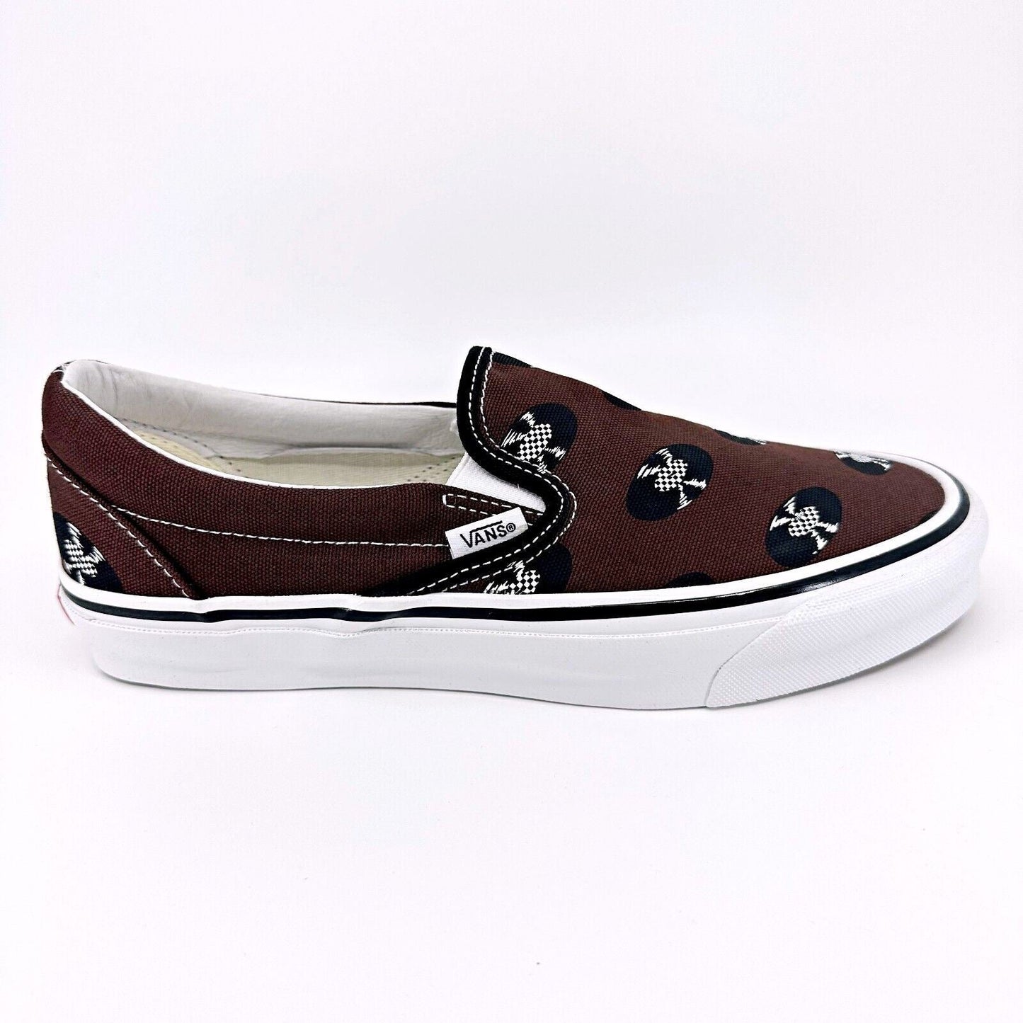 Vans Vault OG Classic Slip On (Wacko Maria) Brown Records Mens Sneakers