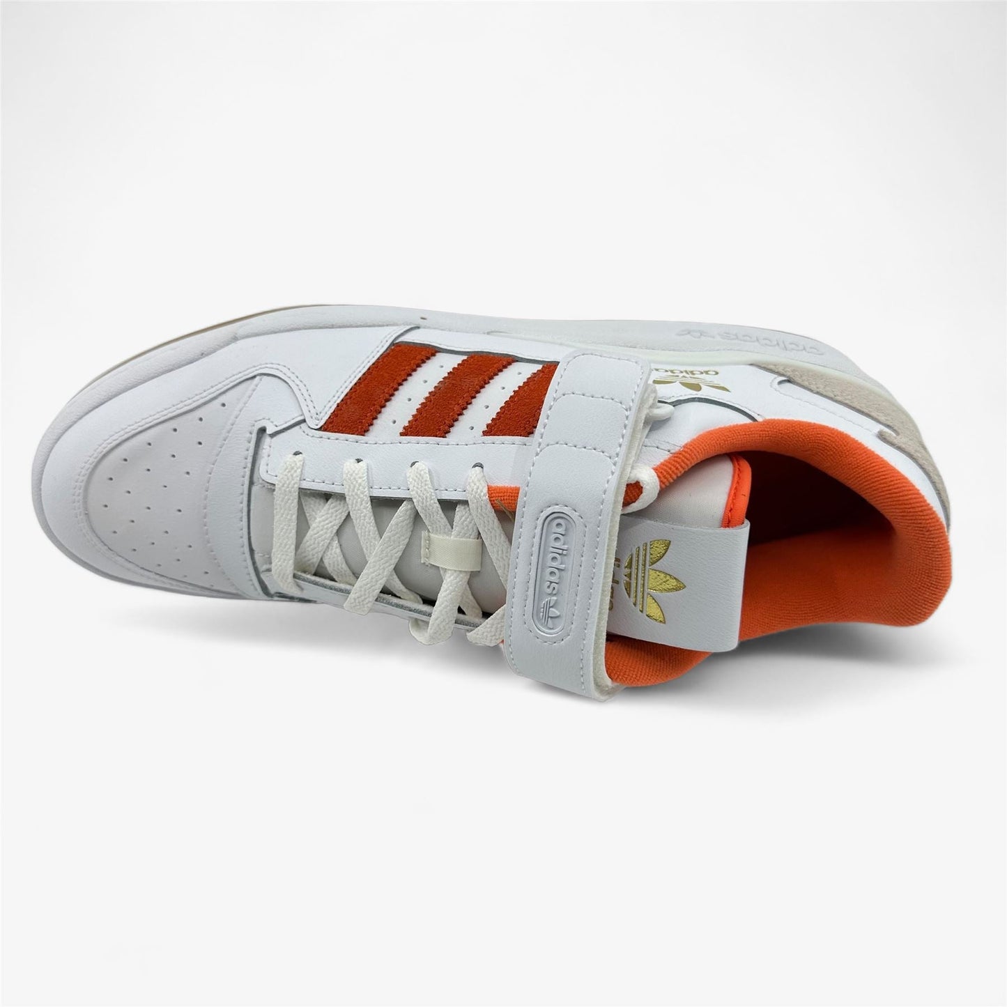 Adidas Forum Low White True Orange Mens Size 13 Athletic Sneaker