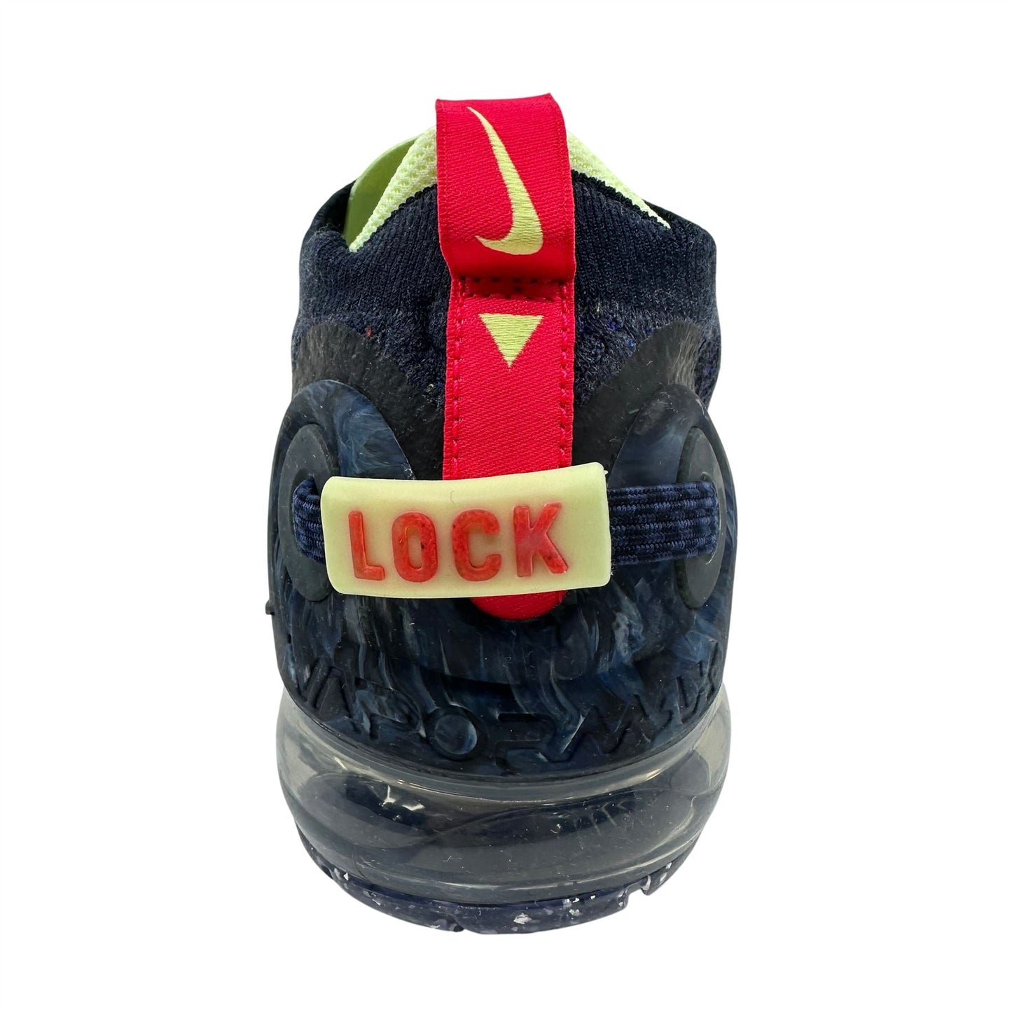 Nike Air Vapormax 2020 Flyknit Obsidian Siren Red Volt Mens Athletic Sneaker