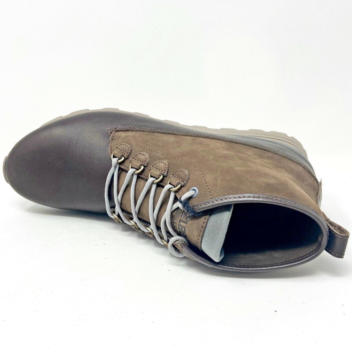 Clae Starks Umber Nubuck Leather Mens Premium Mid Casual Sneakers