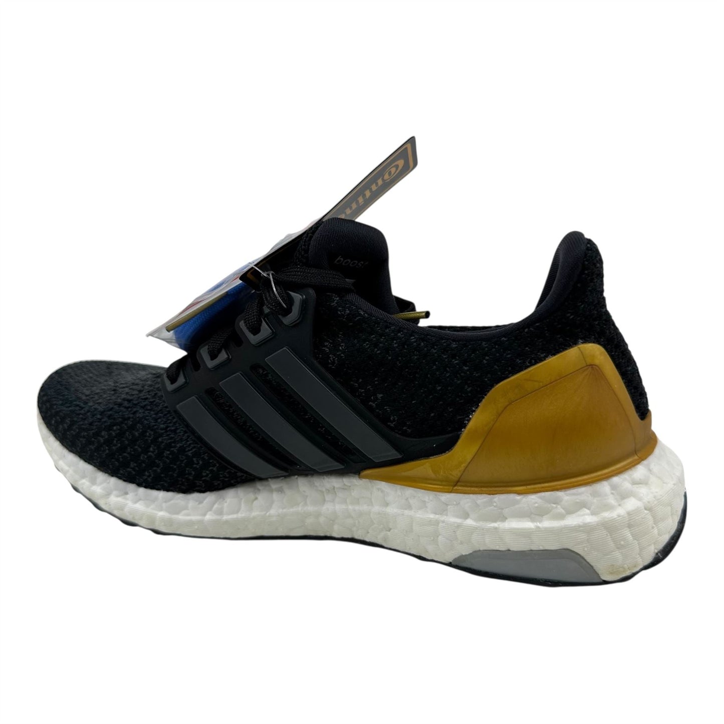 Adidas UltraBoost 2.0 Black Gold Mens Athletic UCLA Bruins Sneaker