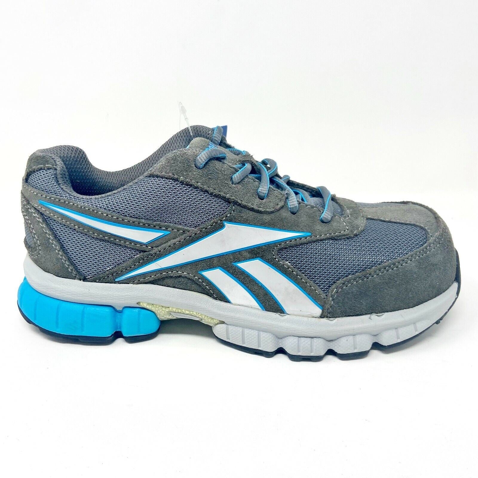 Reebok Work Ketia Grey Blue Oxford Womens Composite Toe Sneakers RB446