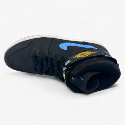 Jordan Air Jordan 1 High Strap Black University Blue White Mens Sneaker