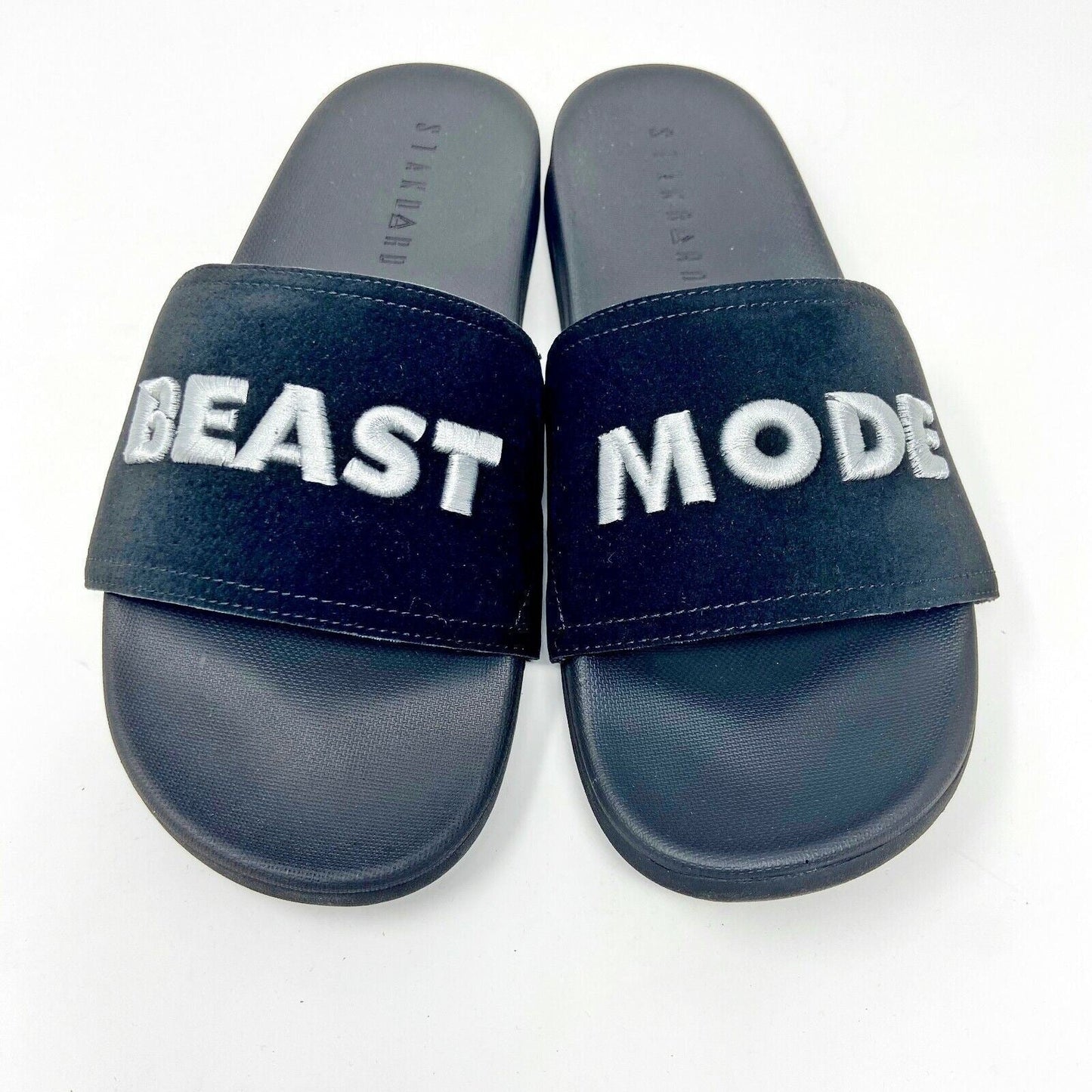 STNDRD Standard Los Angeles Monaco Beast Mode Black Mens Gym Slide Sandals