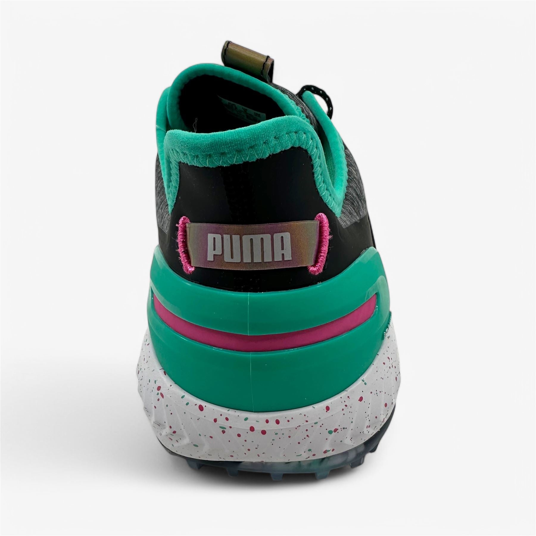 PUMA X PTC Ignite Elevate Black Aqua Green Pink Mens Waterproof Golf Shoes
